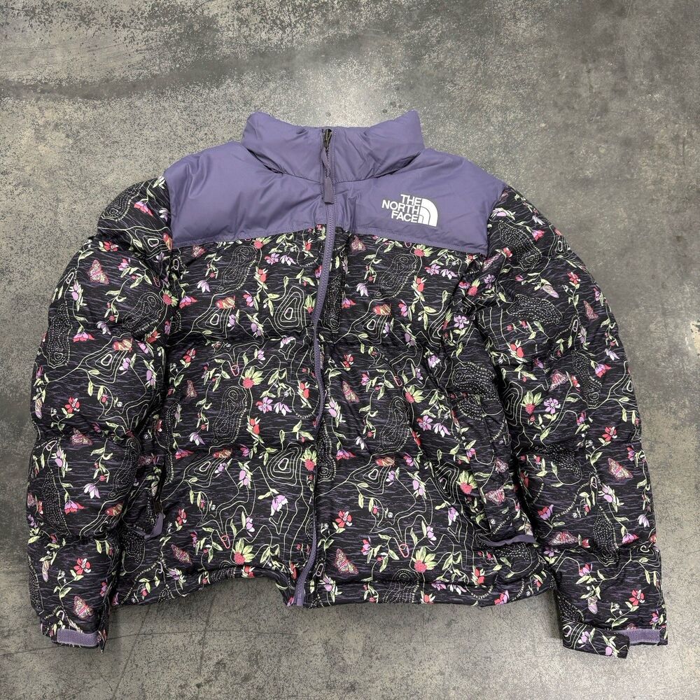 The North Face 1996 Retro Nuptse Women TNF Black IWD Print Women 1X
